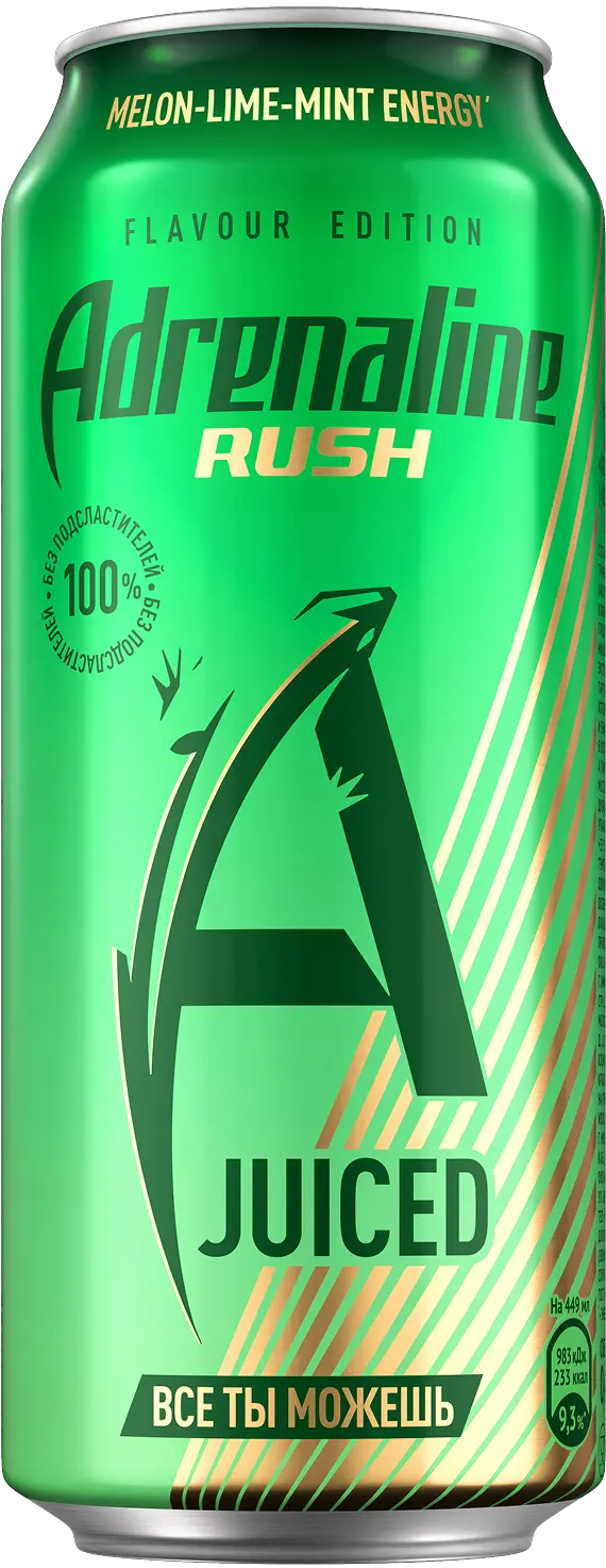 Adrenaline Rush Melon-Lime-<br>Mint Energy*